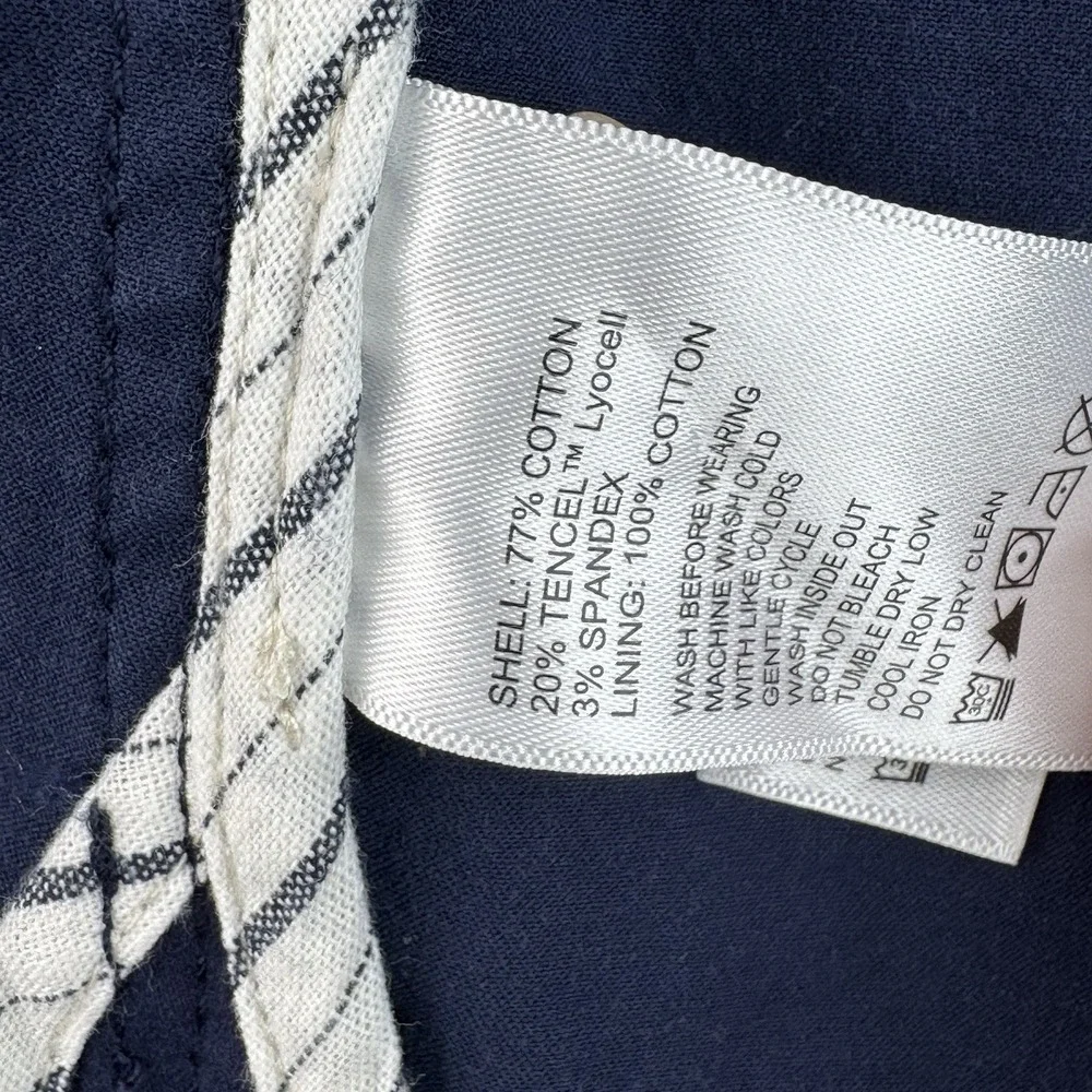 Tommy Bahama Cotton Sport Coat Mens XXL Blue Half Lined Blazer Travel Vacation
